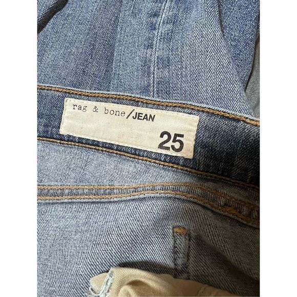 Rag & Bone Distressed Skinny Jean Denim Size 25 - Picture 6 of 15